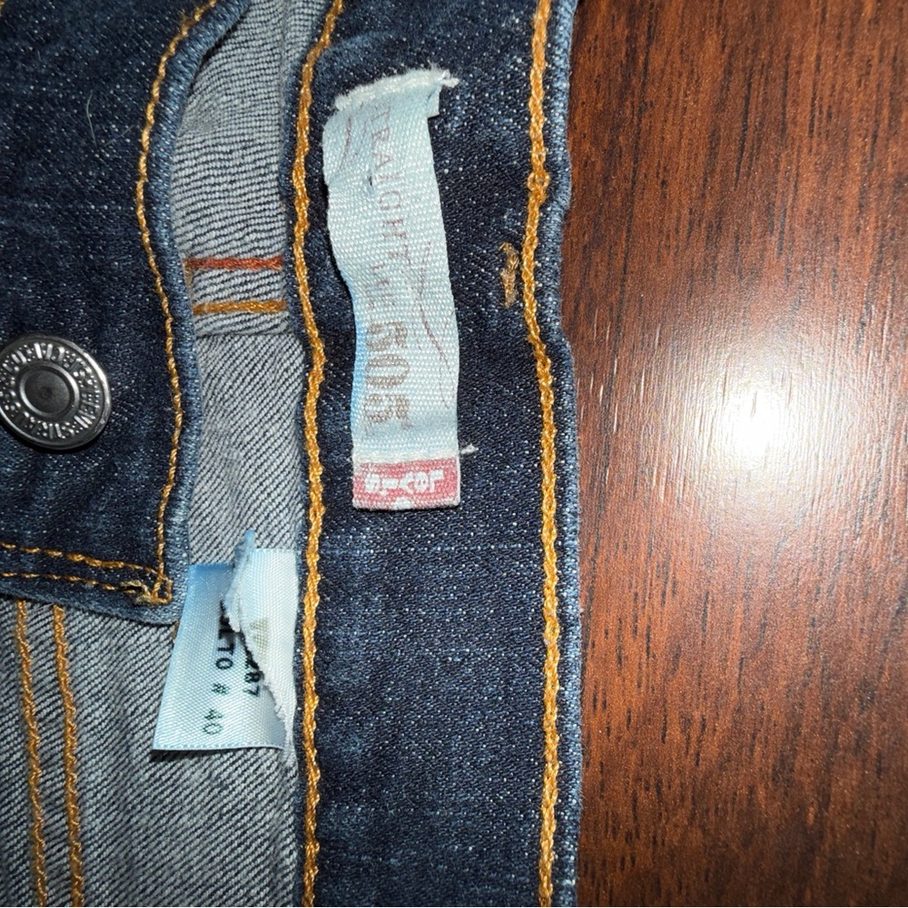 Levi's Jeans Women's 505 Straight Leg Blue Stretch Denim SIZE TAG NOT INCLUDED** - Picture 5 of 9